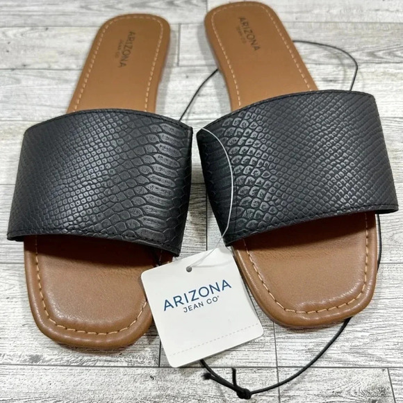 Arizona Jeans Co. Lupa Slip On Slides Flat Sandals Shoes size 10M - Picture 2 of 6